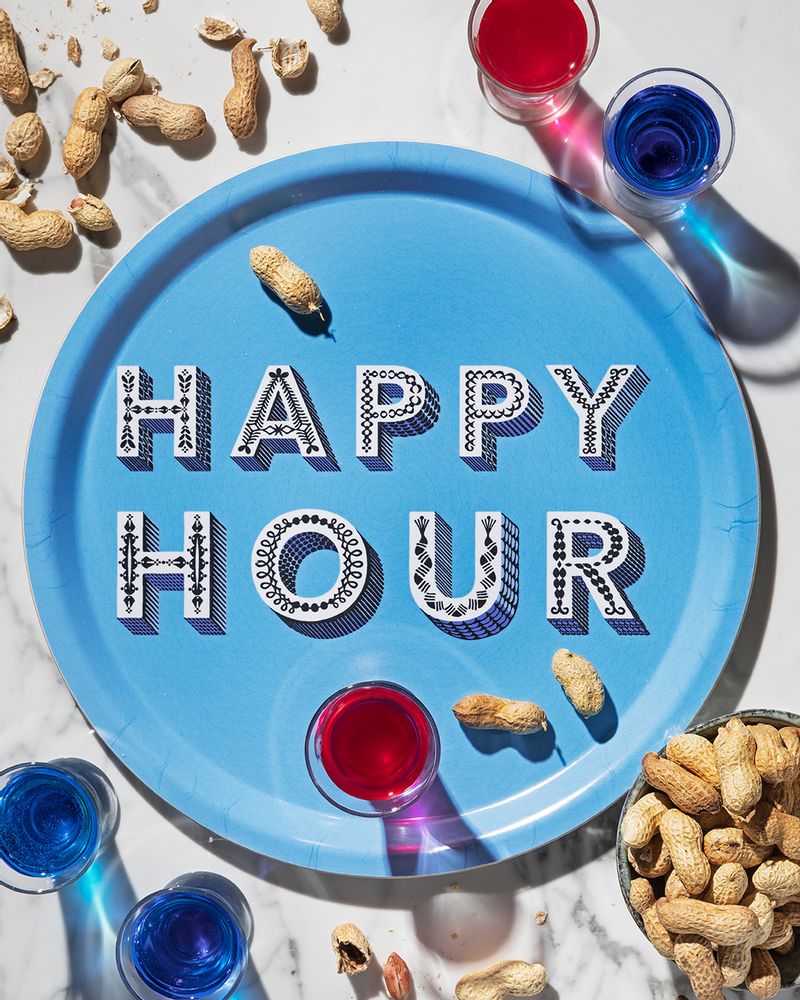 Plateaux - Happy Hour - Collection Word - Plateaux - Sous-verre - Plateau de service - JAMIDA OF SWEDEN