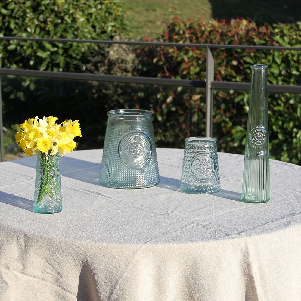 Vases - Vase recycled glass retro spikes 13,5cm - CRÉATIONS LÉONIE'S FRANCE