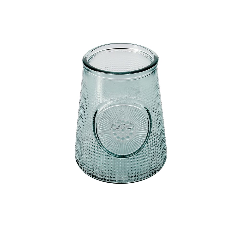 Vases - Vase verre recyclé rétro picots 19cm - CRÉATIONS LÉONIE'S FRANCE