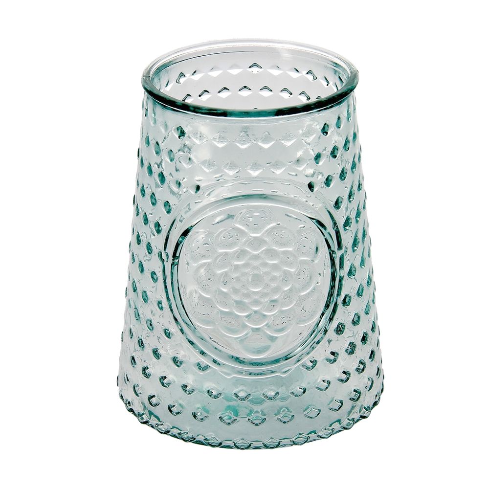 Vases - Vase recycled glass retro spikes 13,5cm - CRÉATIONS LÉONIE'S FRANCE