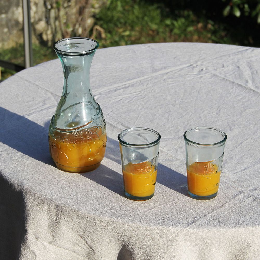 Carafes - Carafe verre recyclé boy & girl 1L - CRÉATIONS LÉONIE'S FRANCE
