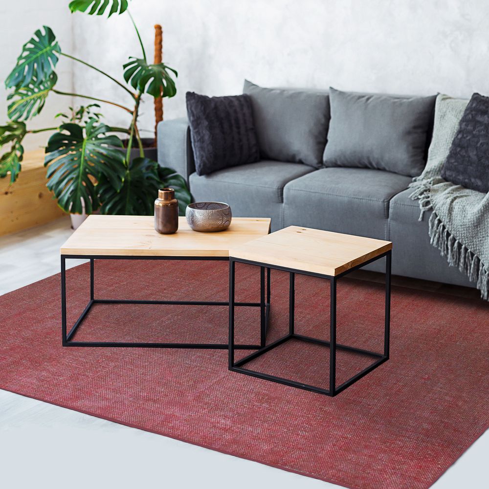 Rugs - DUNES RUG - Red carpet with washed effect 160x230 - ALECTO
