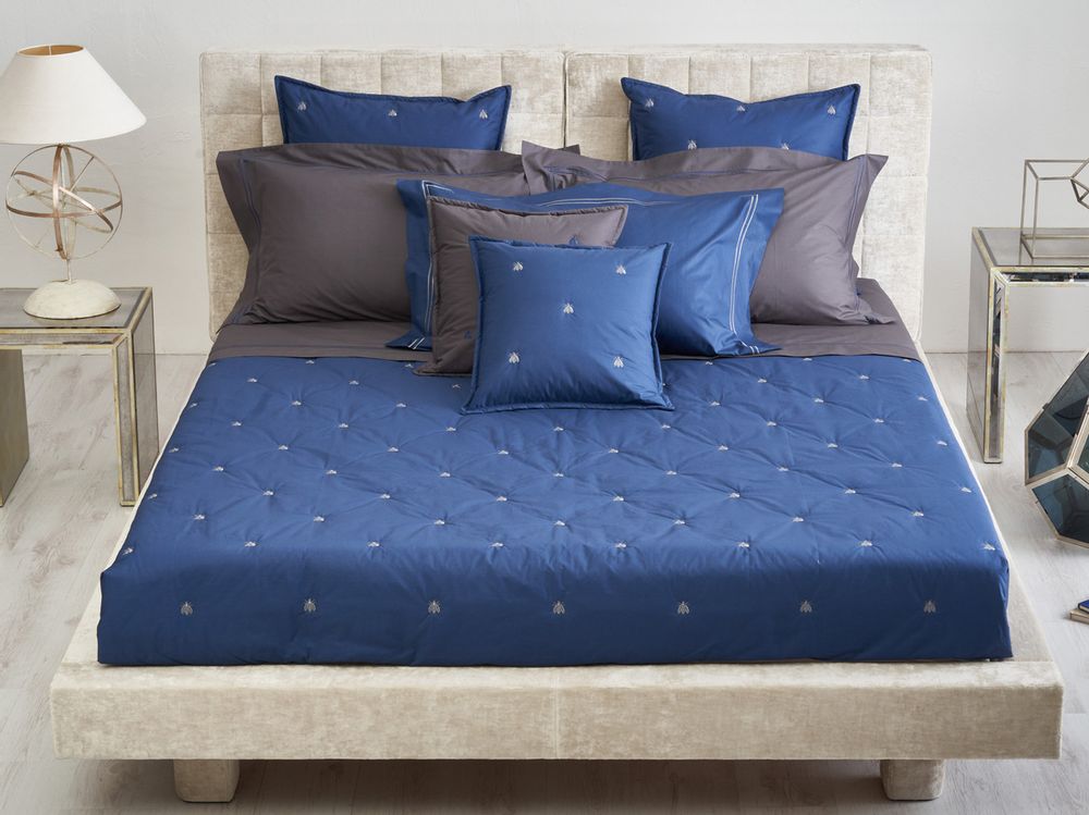 Linge de lit - Linge de lit Broderie métallisée Abeilles Percale - MASTRO RAPHAEL