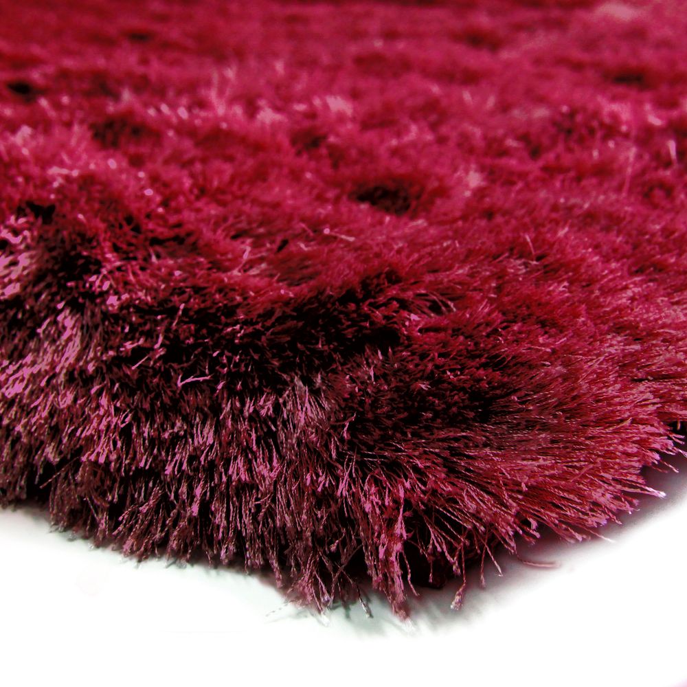Tapis - TAPIS TOOSOFT - Tapis poils longs extra-doux rouge foncé 160x230 - ALECTO