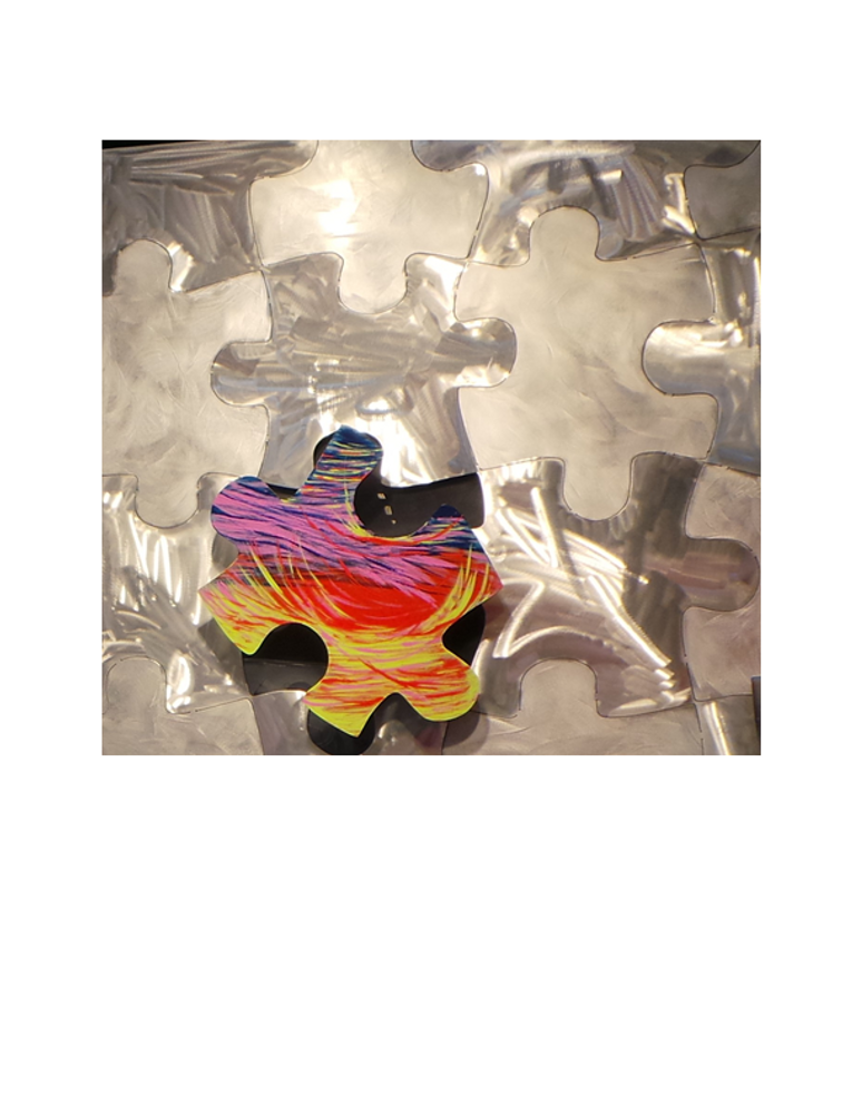 Frames - Frame embossed puzzle colors - KOSSARTISTIK