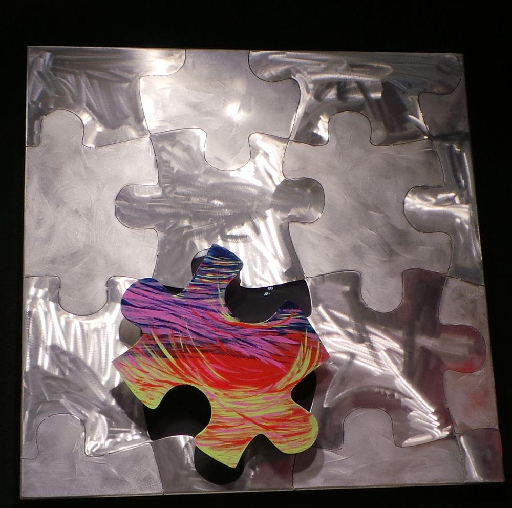 Frames - Frame embossed puzzle colors - KOSSARTISTIK