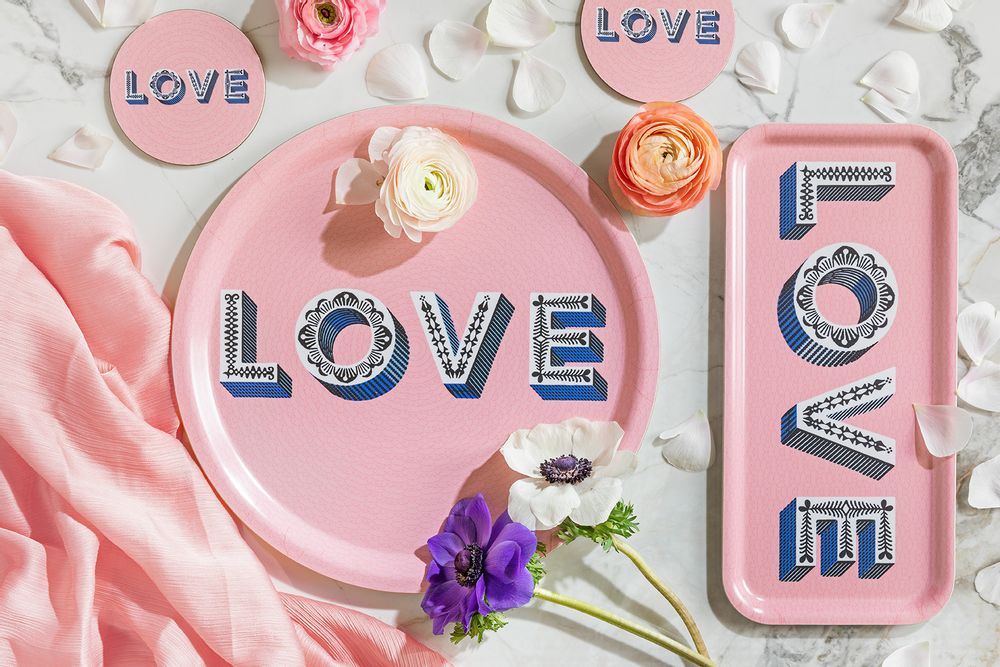 Plateaux - LOVE - Collection Word - Plateaux - Coaster - Plateau de service - JAMIDA OF SWEDEN
