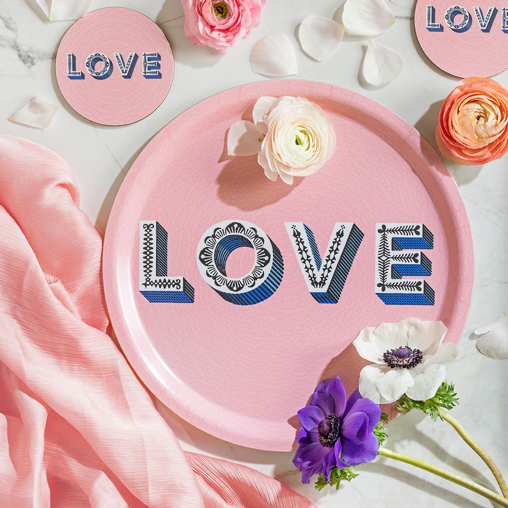 Plateaux - LOVE - Collection Word - Plateaux - Coaster - Plateau de service - JAMIDA OF SWEDEN
