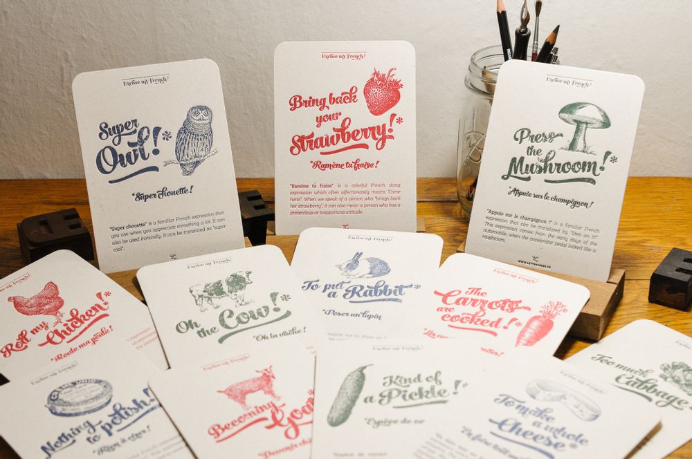 Carterie - Carte Roule ma Poule - L'ATELIER LETTERPRESS