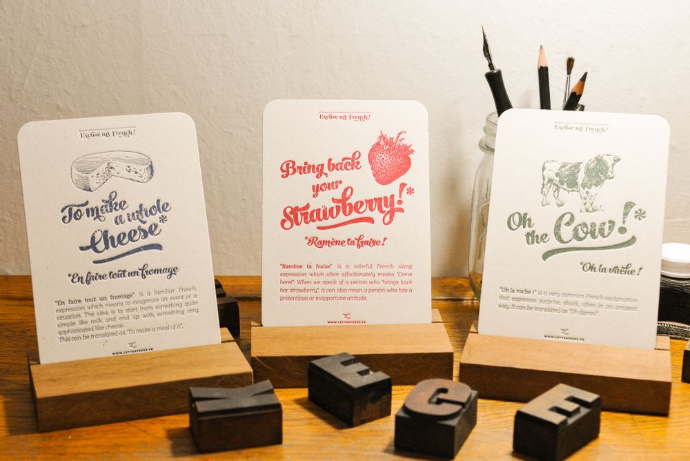 Carterie - Carte Roule ma Poule - L'ATELIER LETTERPRESS