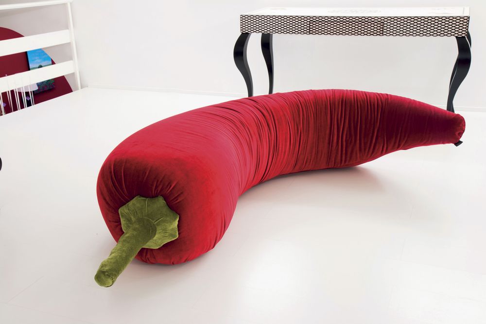 Petits canapés - Pouf Peperoncino - MARIE MAISON SICILIAN DESIGN