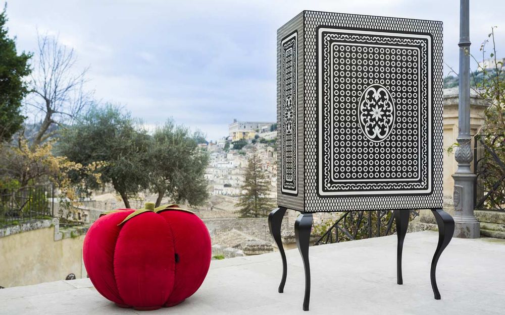 Tabourets - Tabouret Pomodoro - MARIE MAISON SICILIAN DESIGN