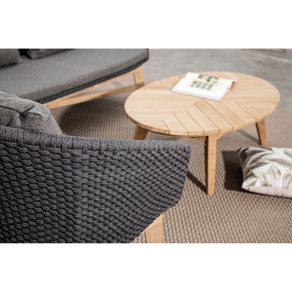 Armchairs - COACHELLA CHARCOAL ARMCHAIR W-CUSH - BIZZOTTO ANDREA