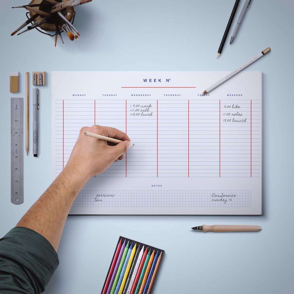 Papeterie - Planificateur Hebdomadaire - WEEW SMART DESIGN