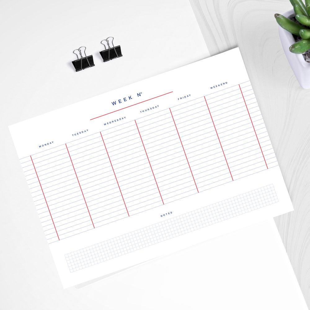 Papeterie - Planificateur Hebdomadaire - WEEW SMART DESIGN