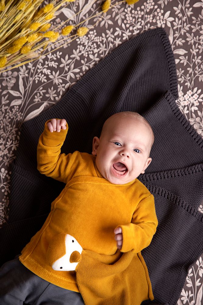 Apparel - Organic cotton bra, sweater and baby pants - FRESK