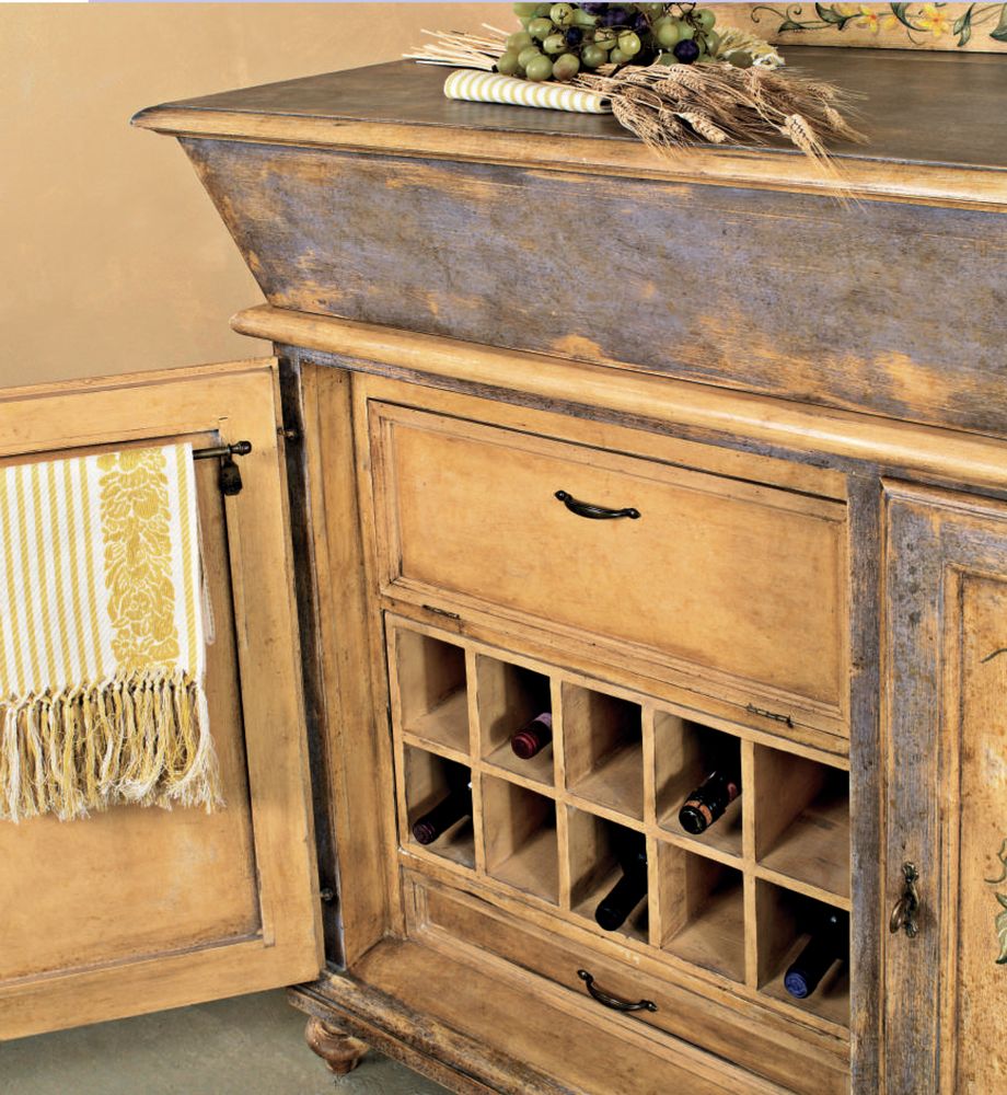 Meubles de cuisines  - Armoire de cuisine laquée et peinte à la main - INTERIORS ITALIA