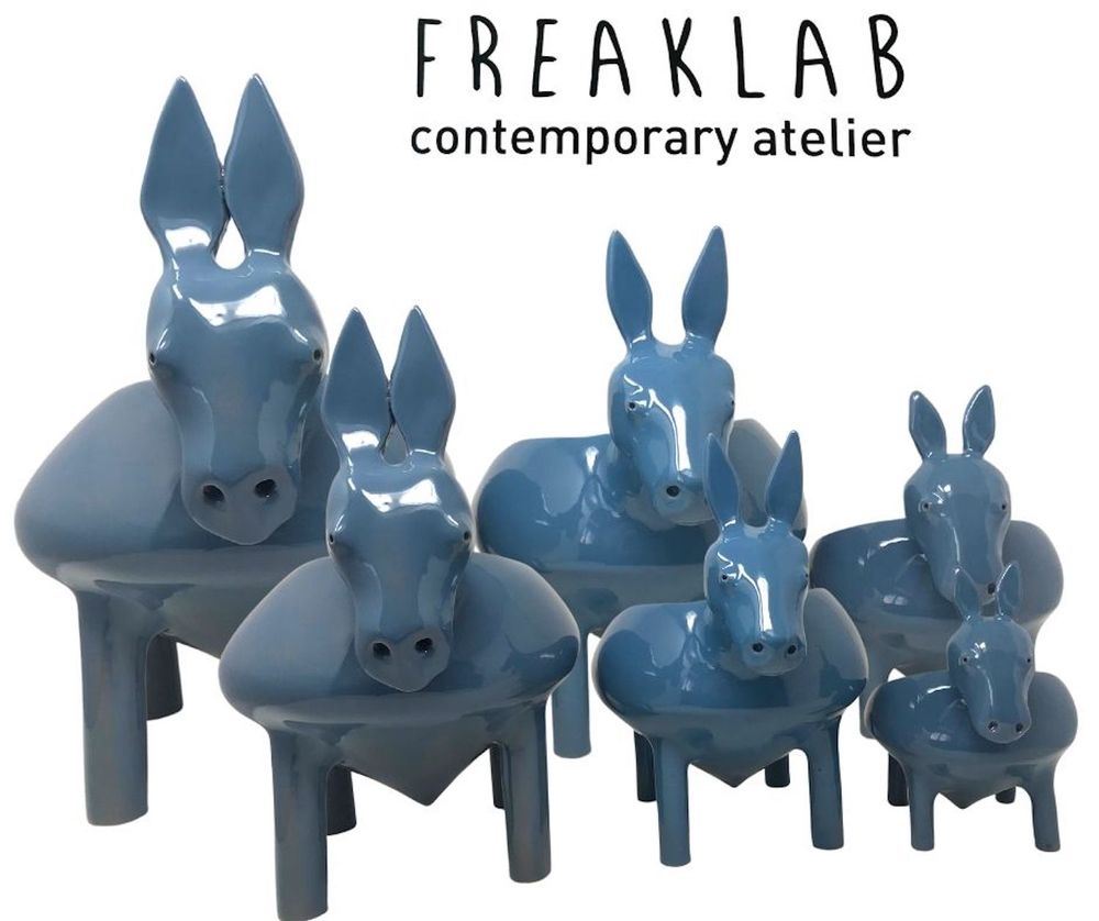 Design objects - THE FAMILY OF DONKEYS BOWL - FREAKLAB