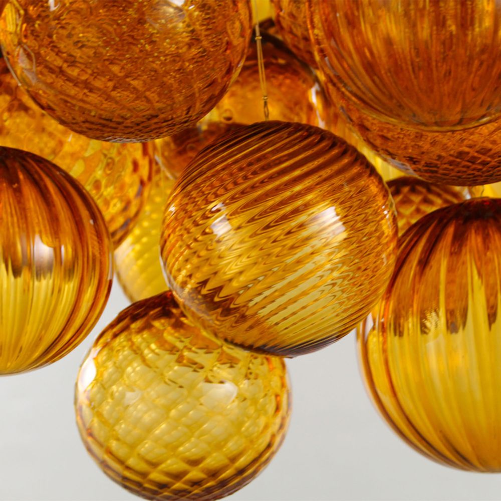 Suspensions - Lampe en verre soufflé absolu - MULTIFORME