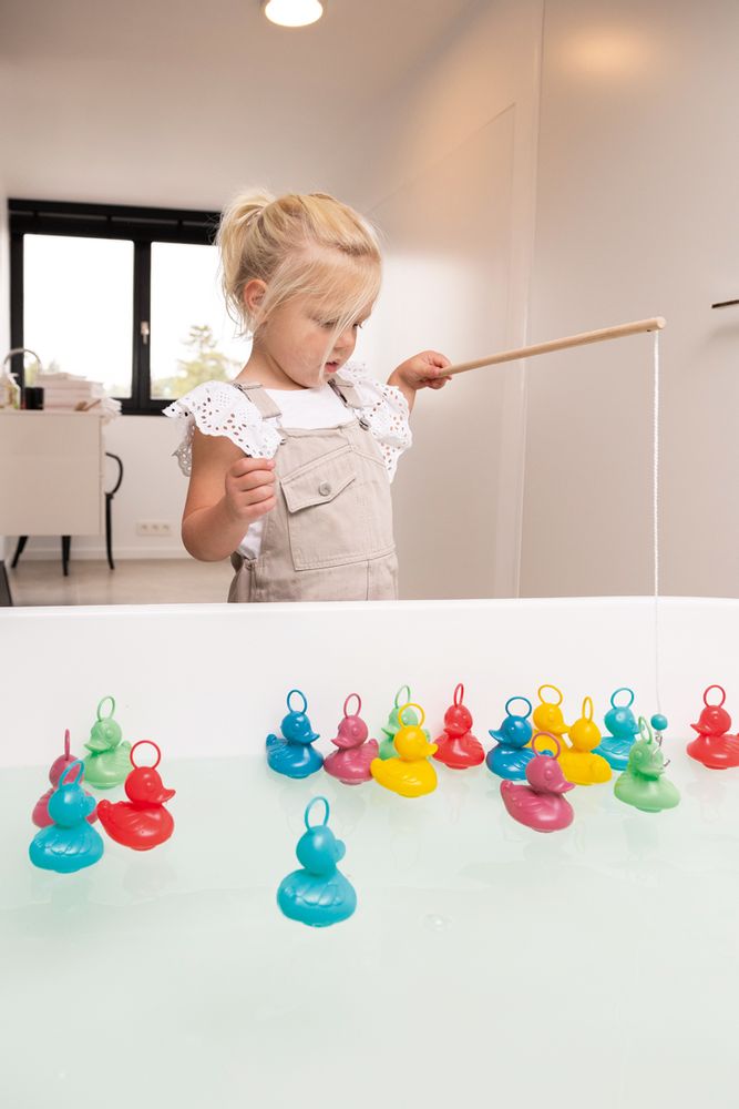 Loisirs créatifs pour enfant - Scratch Active Play: SET de 6 CANARDS DE PÊCHES 'RÉCIF DE CORAIL' avec 2 CANNES à PÊCHES - SCRATCH EUROPE