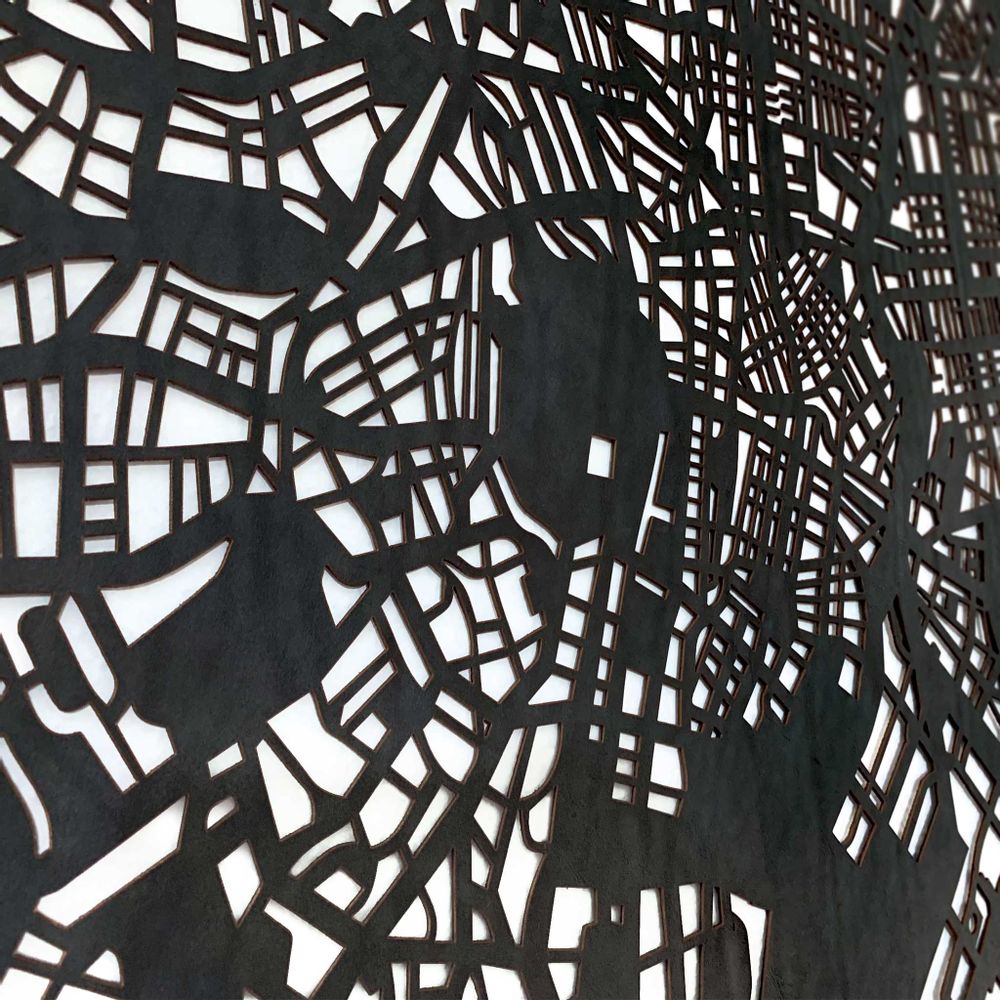 Other wall decoration - Tokyo leather city map - Wall decoration - FRANK&FRANK