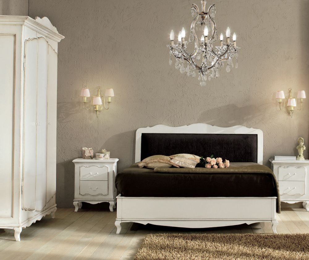 Beds - PR703 - French Provincial double bed - INTERIORS ITALIA