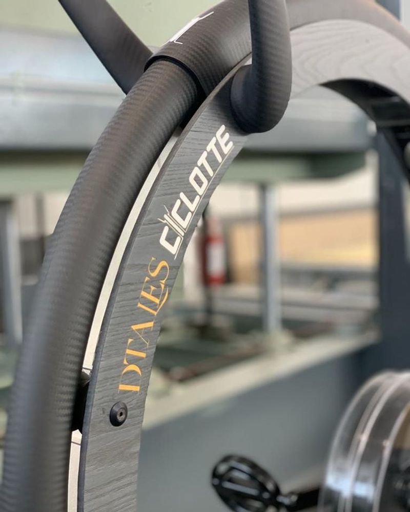 Gym and fitness equipment for hospitalities & contracts - Ciclotte exercise-bike in Wood and Mat carbon fibre - CICLOTTE