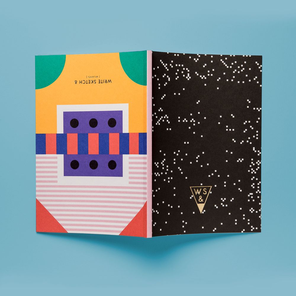 Stationery - A5 Double Cover Notebook | Super Arcade - WRITE SKETCH &