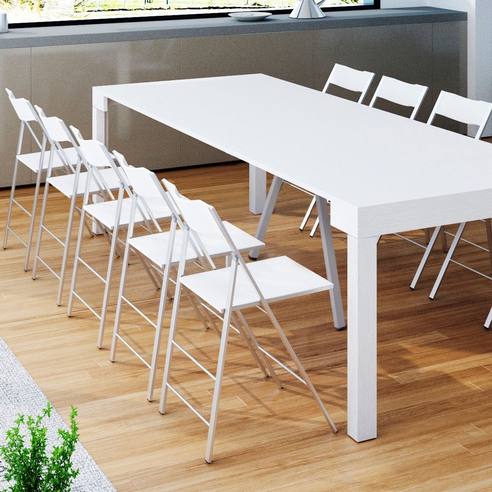 Dining Tables - MAYA 95XL - Extendable console table in massive wood - ARREDO CREATIVO