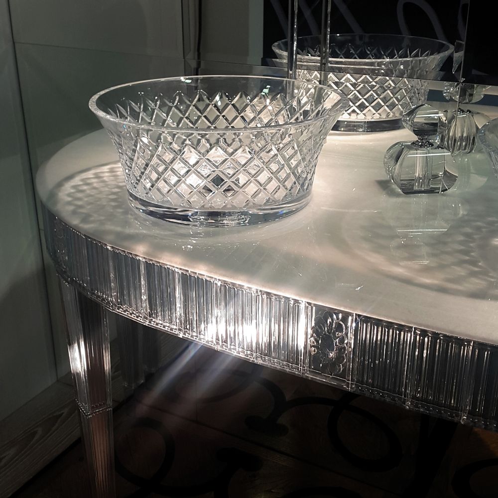 Chambres d'hôtels - Console de salle de bain en cristal véritable 2545. - BIANCHINI & CAPPONI