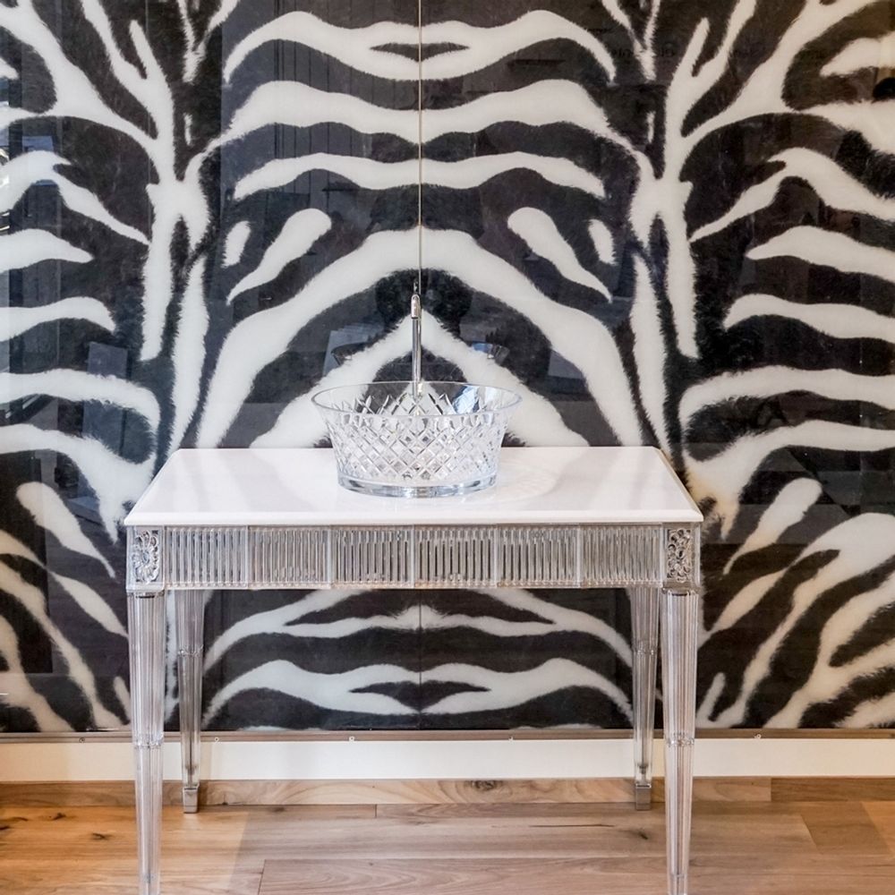Chambres d'hôtels - Console de salle de bain en cristal véritable 2545. - BIANCHINI & CAPPONI