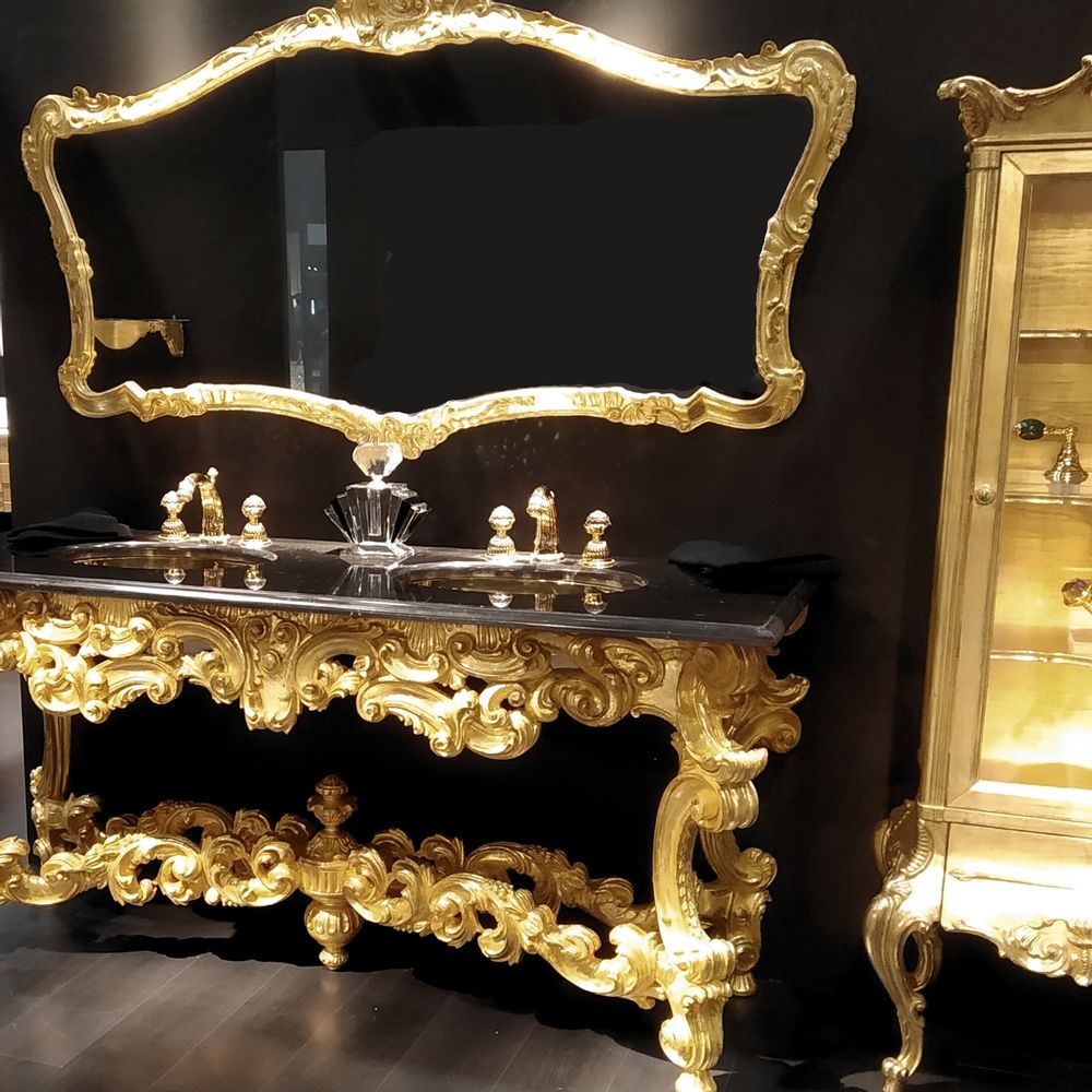 Chambres d'hôtels - Console de salle de bain 4661/180 de style baroque. - BIANCHINI & CAPPONI