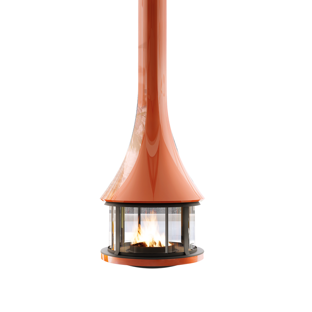 Unique pieces - Central wood fireplace ZELIA 908 - JC BORDELET