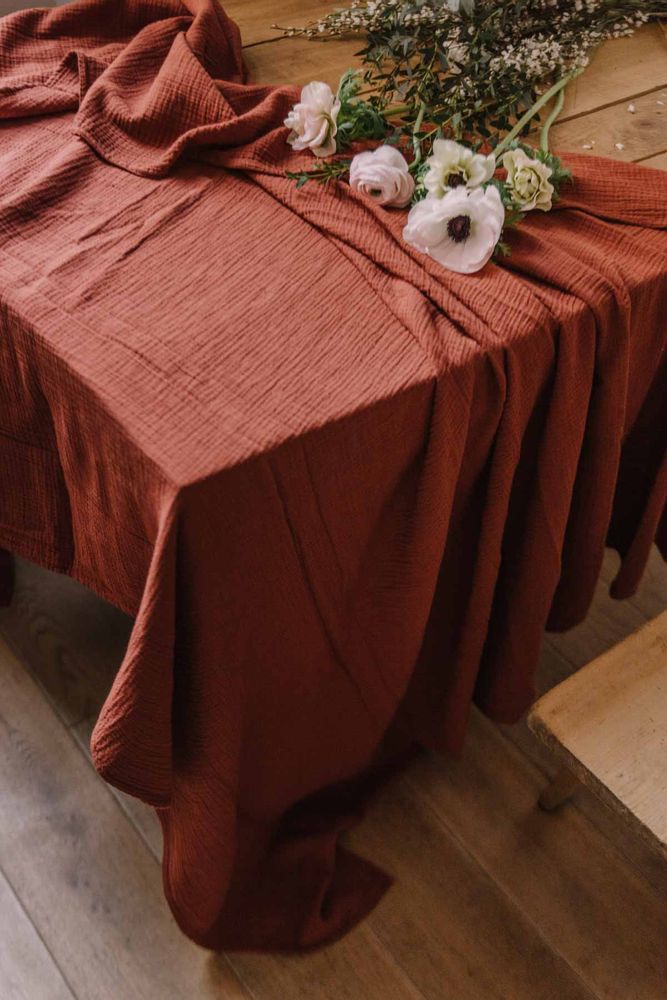 Table linen - Double gauze cotton tablecloth - LES PENSIONNAIRES