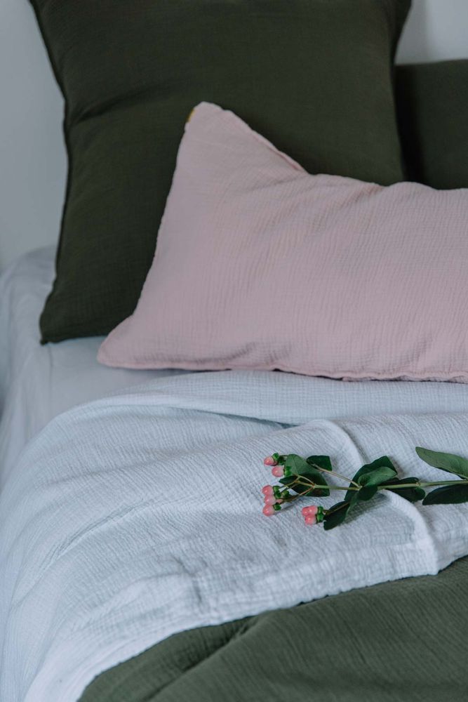 Linge de lit - Drap plat en double gaze de coton - LES PENSIONNAIRES