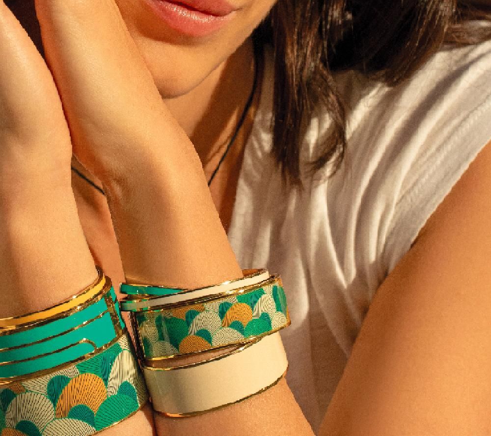 Bijoux - Jonc 2 cm Bangle - Blanc Sable - BANGLE UP
