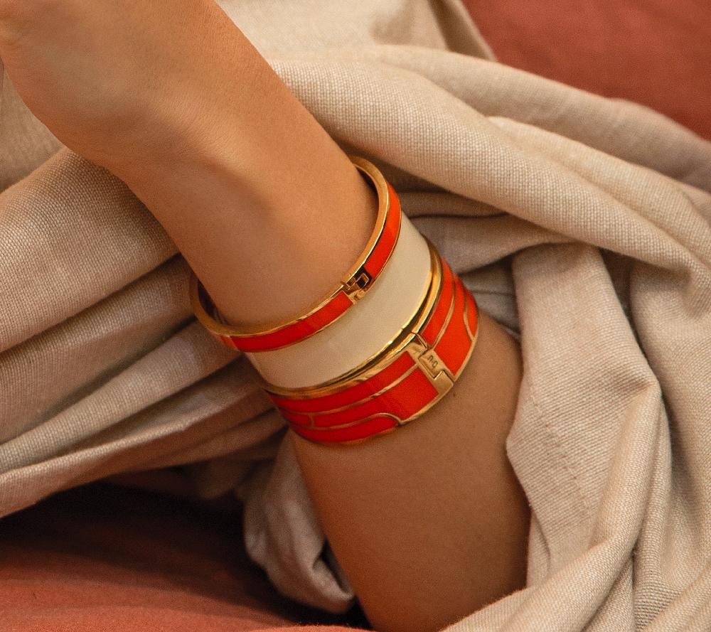 Bijoux - Jonc 2 cm Bangle - Blanc Sable - BANGLE UP