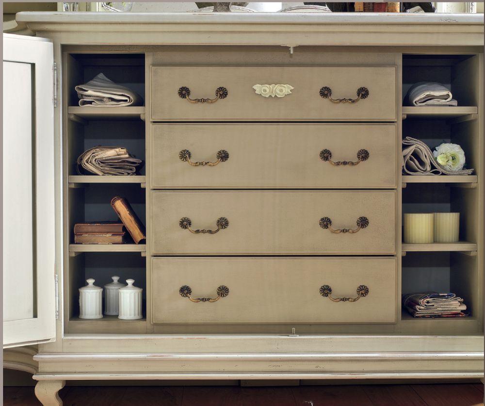 Buffets - PR105 - Buffet provincial français avec 4 portes  - INTERIORS ITALIA