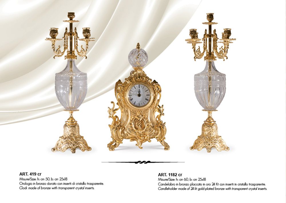 Clocks - TABLE CLOCKS  - OLYMPUS BRASS