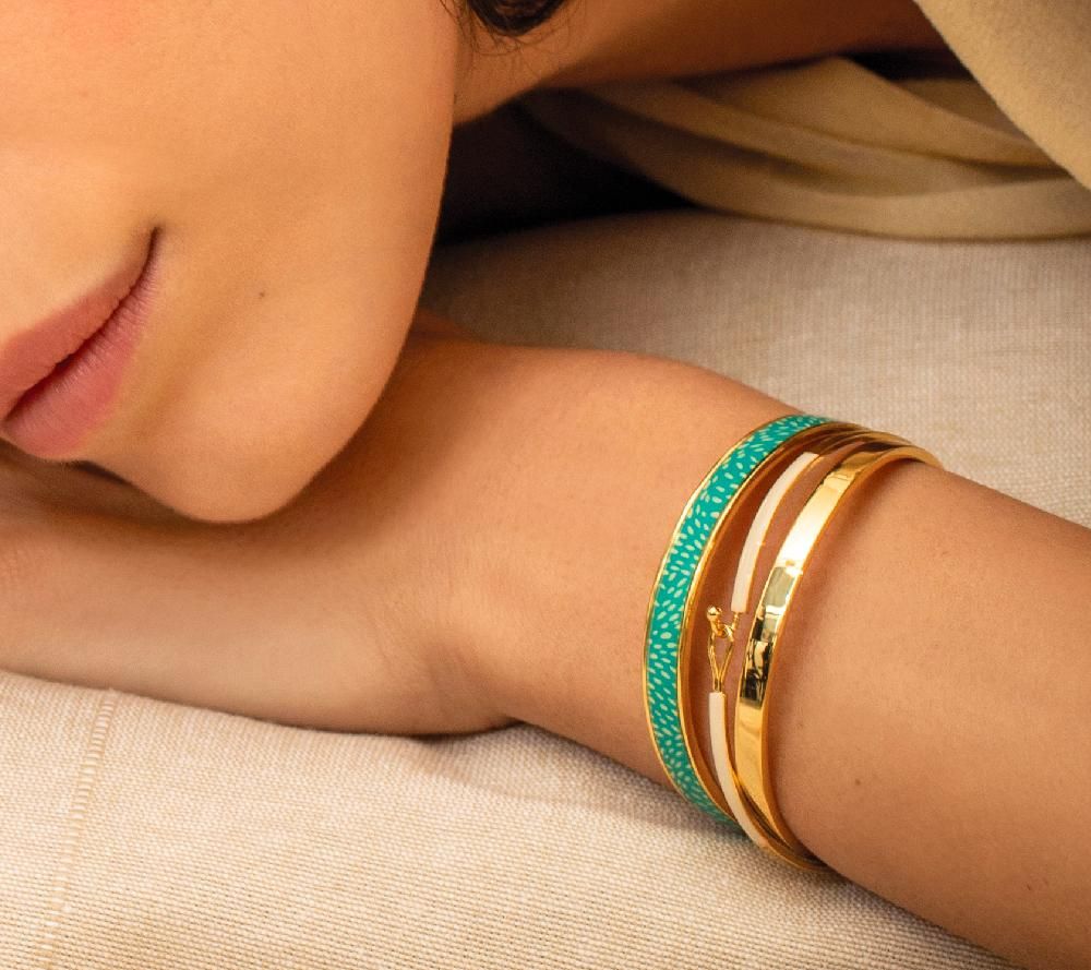 Bijoux - Jonc Cosmos - Bleu Lagon - BANGLE UP