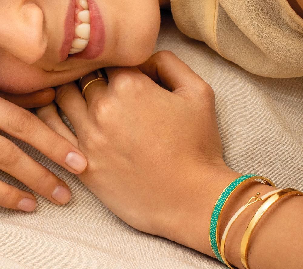 Bijoux - Jonc Cosmos - Bleu Lagon - BANGLE UP