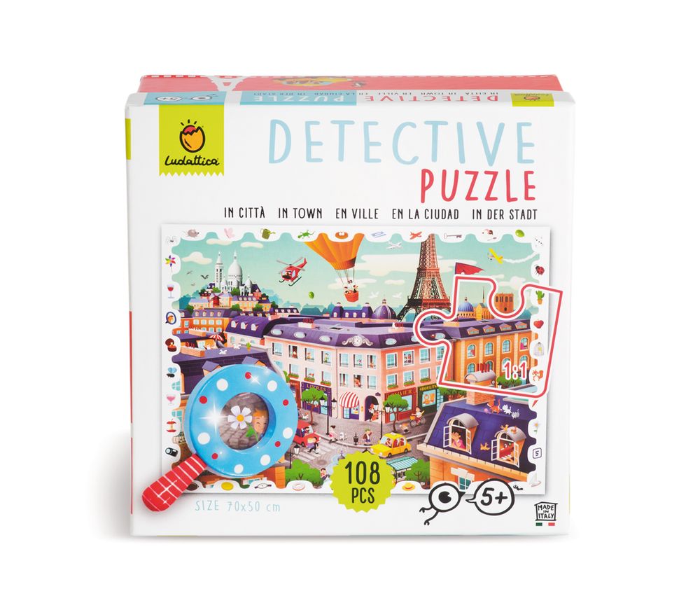 Loisirs créatifs pour enfant - Ludattica Puzzles: LA VILLE - Puzzle de détective - LUDATTICA