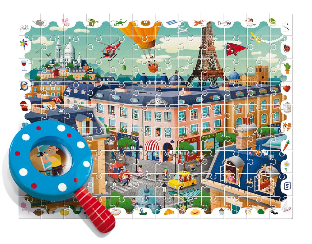 Loisirs créatifs pour enfant - Ludattica Puzzles: LA VILLE - Puzzle de détective - LUDATTICA