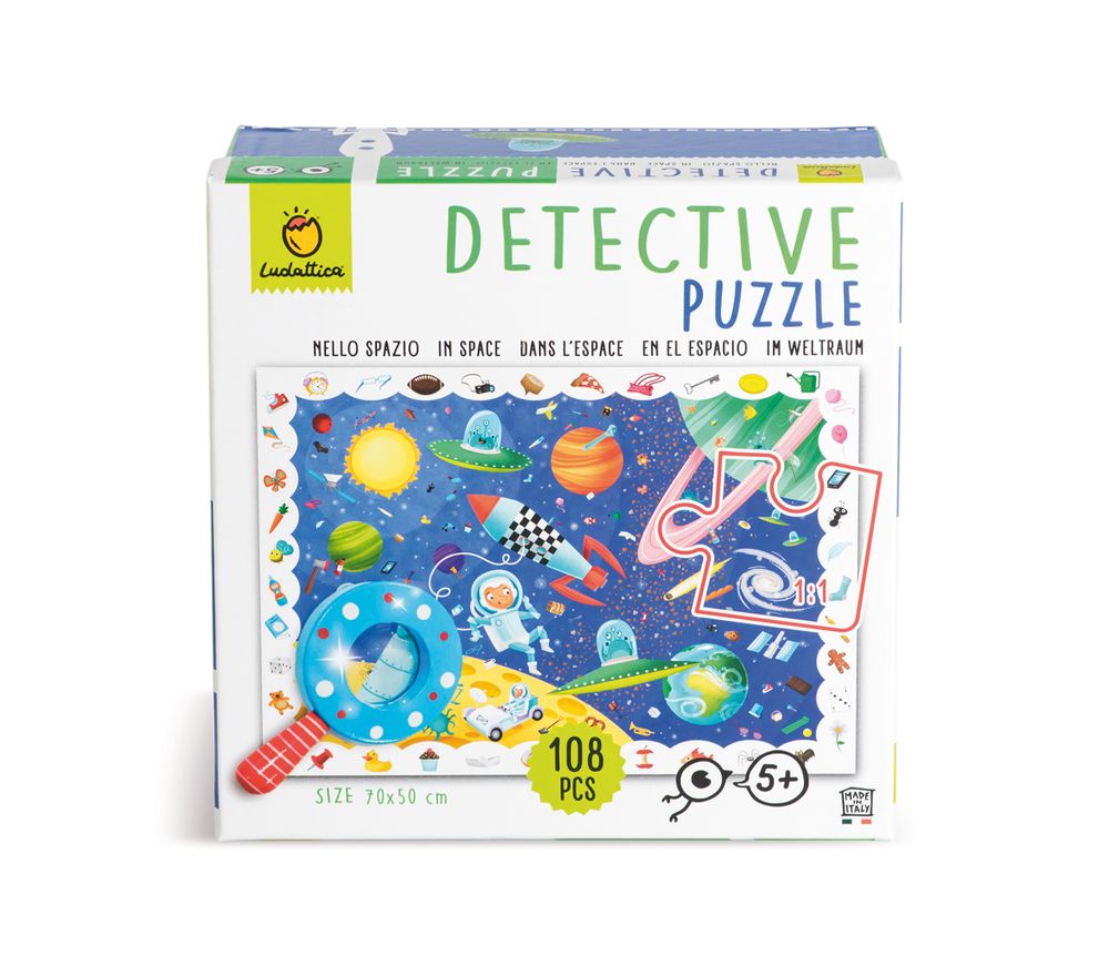Loisirs créatifs pour enfant - Ludattica Puzzles: DANS l'ESPACE - Puzzle de détective - LUDATTICA