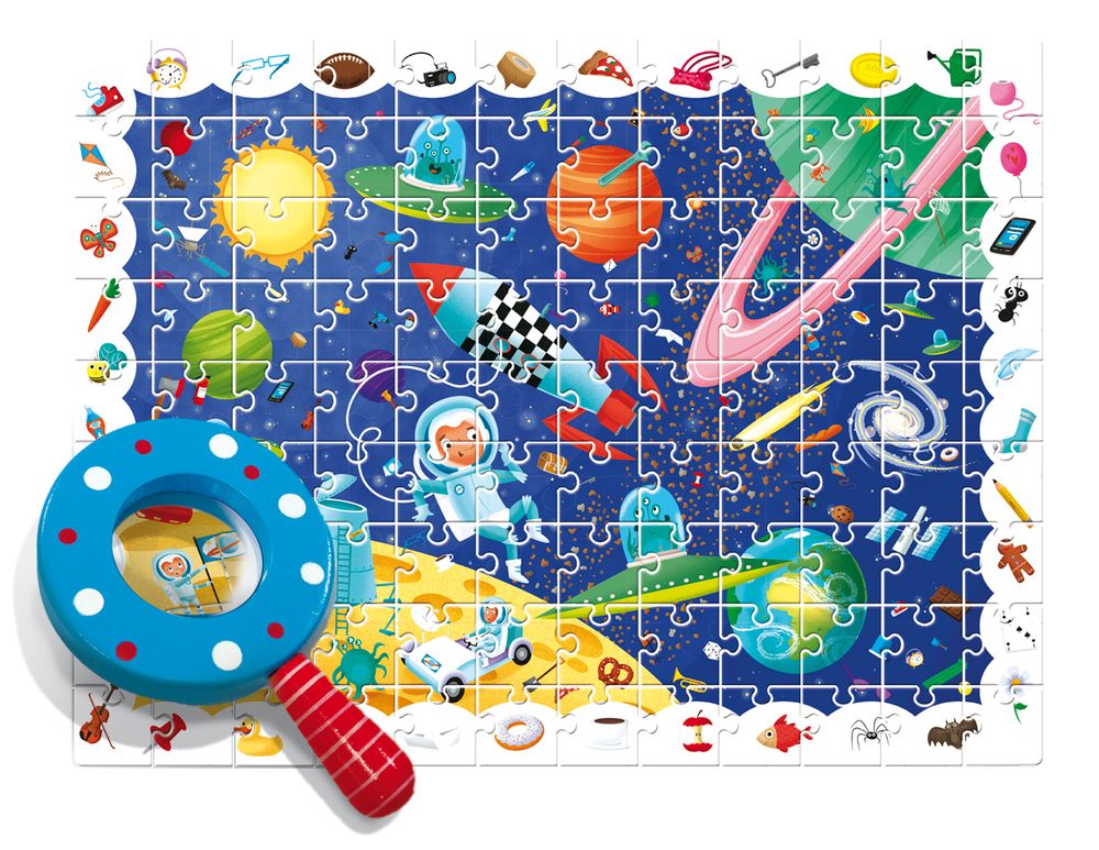 Loisirs créatifs pour enfant - Ludattica Puzzles: DANS l'ESPACE - Puzzle de détective - LUDATTICA