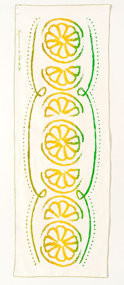 Homewear - Chemin de table Lin/coton naturel | Imprimé à la main - COLORI DEL SOLE