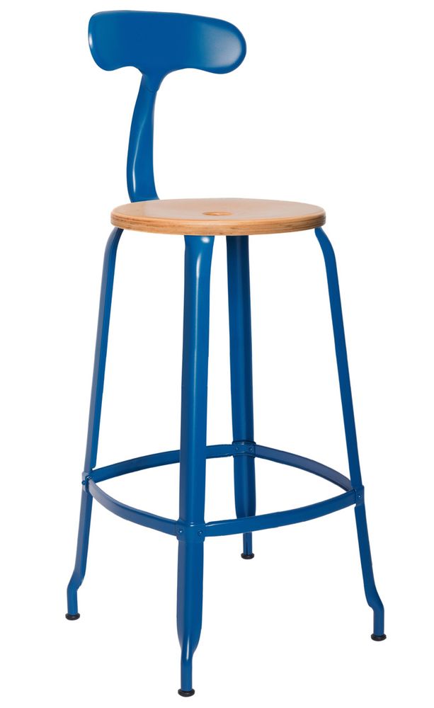 Tabourets pour collectivités - Chaise Nicolle® H75cm Bois et Métal - NICOLLE CHAISE