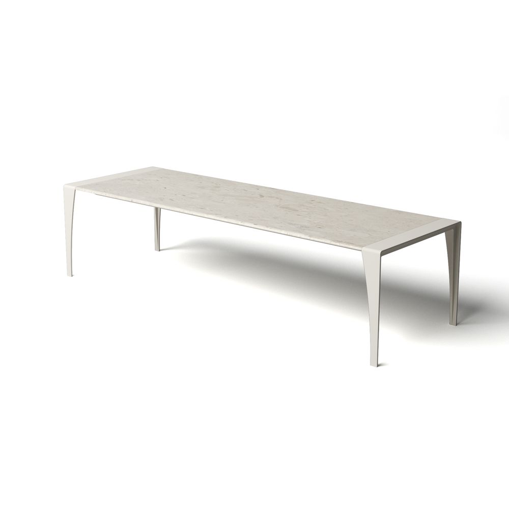 Tables Salle à Manger - TABLE MARCELLO DESIGN MARBLE noir et blanc - HAVANI