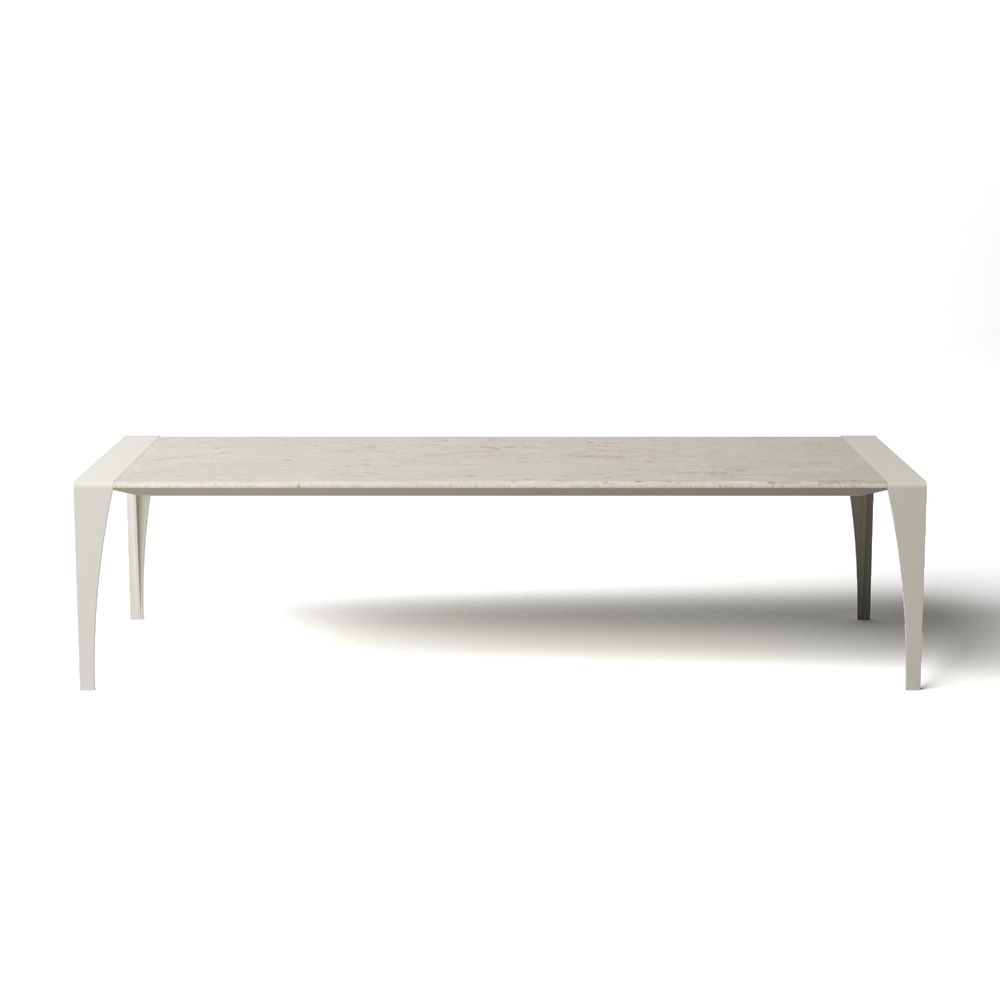 Tables Salle à Manger - TABLE MARCELLO DESIGN MARBLE noir et blanc - HAVANI