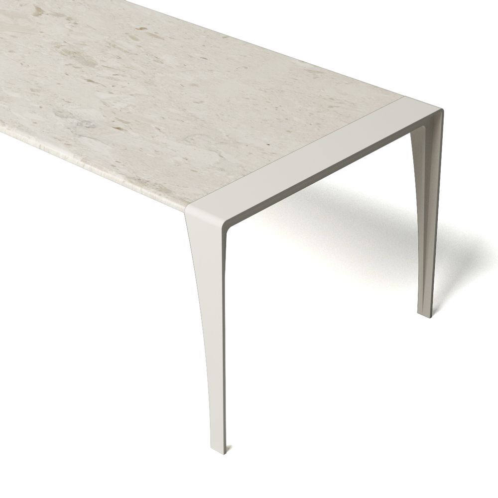 Tables Salle à Manger - TABLE MARCELLO DESIGN MARBLE noir et blanc - HAVANI